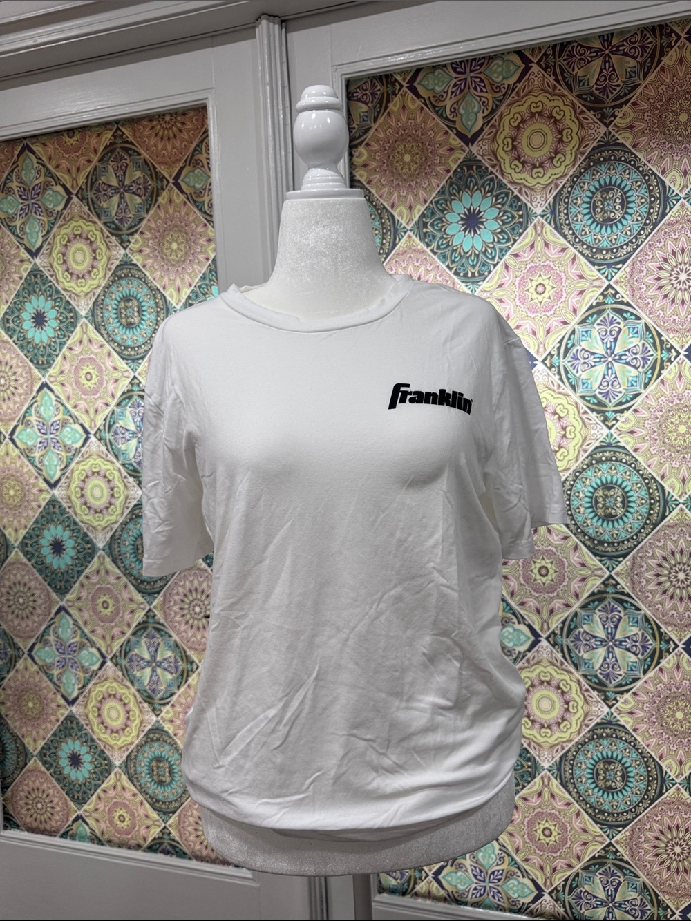 Franklin Women's White Logo Crewneck Tee